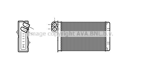 AVA QUALITY COOLING Soojusvaheti,salongiküte PE6233